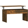 Image de Table basse chêne fumé 102x50,5x52,5 cm bois composite