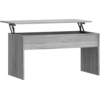 Image de Table basse Gris Sonoma 102x50,5x52,5 cm Matériau dérivé du bois