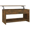 Image de vidaXL Table basse chêne fumé 102x50x52,5 cm Bois composite