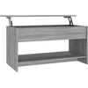 Image de vidaXL Table basse Gris Sonoma 102x50x52,5 cm Bois composite