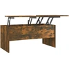Image de vidaXL Table basse chêne fumé 102x50,5x46,5 cm Bois composite