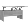 Image de vidaXL Table basse Gris Sonoma 102x50,5x46,5 cm Bois composite