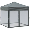 Image de vidaXL Tente de réception pliable avec parois latérales Anthracite 2x2 m
