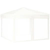 Image de vidaXL Tente de réception pliable avec parois latérales blanc 3x3 m
