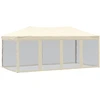 Image de vidaXL Tente de réception pliante avec parois latérales Crème 3x6 m