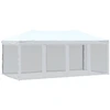 Image de vidaXL Tente de réception pliable avec parois latérales blanc 3x6 m