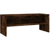 Image de vidaXL Armoire TV chêne fumé 100x40x40 cm Bois composite