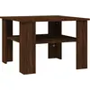 Image de vidaXL Table basse marron imitation chêne 60x60x42 cm Bois composite