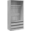 Image de vidaXL Armoire Gris Sonoma 100x50x200 cm Bois composite