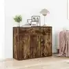 Image de vidaXL Sideboard chêne fumé 88x30x70 cm bois composite