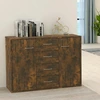 Image de vidaXL Sideboard chêne fumé 88x30x65 cm bois composite
