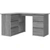 Image de vidaXL Bureau d'angle Gris Sonoma 145x100x76 cm Bois composite
