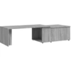 Image de vidaXL Table basse Gris Sonoma 150x50x35 cm Bois composite