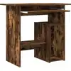 Image de vidaXL Bureau chêne fumé 80x45x74 cm bois composite