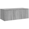 Image de vidaXL Armoire TV Gris Sonoma 80x34x30 cm Bois composite
