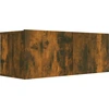Image de vidaXL Armoire TV chêne fumé 80x30x30 cm Bois composite