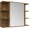 Image de vidaXL Armoire de toilette en chêne fumé 80x20,5x64 cm Bois composite
