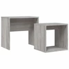 Image de vidaXL Tables d'ensemble 2 pcs. Gris Sonoma Matériau dérivé du bois