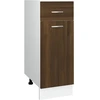 Image de vidaXL Armoire basse avec tiroir Lyon brun imitation chêne 30x46x81,5 cm