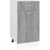 Image de vidaXL Armoire basse avec tiroir Lyon Gris Sonoma 40x46x81,5 cm