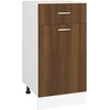 Image de vidaXL Armoire basse avec tiroir Lyon brun imitation chêne 40x46x81,5 cm