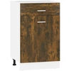 Image de vidaXL Armoire basse avec tiroir Lyon chêne fumé 50x46x81,5 cm