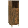 Image de vidaXL Armoire de salle de bain chêne fumé 30x30x95 cm Bois composite