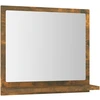 Image de vidaXL Miroir de salle de bain chêne fumé 40x10,5x37 cm Bois composite