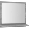 Image de vidaXL Miroir de salle de bain Gris Sonoma 40x10,5x37 cm Bois composite