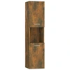 Image de vidaXL Armoire de salle de bain chêne fumé 30x30x130 cm Bois composite