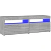 Image de vidaXL Armoire TV avec lampes LED Gris Sonoma 120x35x40 cm