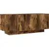 Image de vidaXL Armoire TV chêne fumé 100x35x40 cm Bois composite