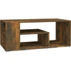 Image de vidaXL Table basse chêne fumé 100x50x40 cm bois composite