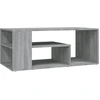 Image de vidaXL Table basse Gris Sonoma 100x50x40 cm Bois composite