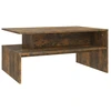 Image de vidaXL Table basse chêne fumé 90x60x42,5 cm Bois composite