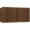 Image de vidaXL Armoire TV murale Chêne brun 60x30x30 cm Bois composite