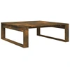 Image de vidaXL Table basse chêne fumé 100x100x35 cm bois composite