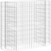 Image de vidaXL Gabion haut-plateau Fer galvanisé 120x50x100 cm