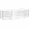 Image de vidaXL Gabion haut-plateau Fer galvanisé 200x100x50 cm