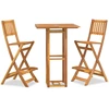 Image de vidaXL Ensemble de bar de jardin 3 pièces en bois massif d'acacia