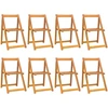 Image de vidaXL Chaises de jardin pliantes 8 pcs. Bois massif acacia