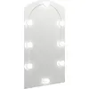 Image de vidaXL Miroir avec lampes LED 90x45 cm verre arqué