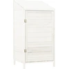 Image de vidaXL Abri de jardin blanc 55x52x112 cm Sapin massif