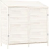 Image de vidaXL Abri de jardin blanc 102x52x112 cm Sapin massif