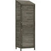 Image de vidaXL Abri de jardin anthracite 55x52x174,5 cm Sapin massif
