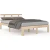 Image de vidaXL Lit en bois massif sans matelas 120x200 cm