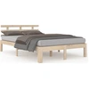 Image de vidaXL Lit en bois massif 180x200 cm