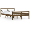 Image de vidaXL Lit en bois massif brun miel 140x190 cm