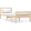 Image de vidaXL Lit en bois massif 100x200 cm