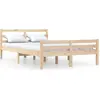 Image de vidaXL Lit en bois massif 150x200 cm
